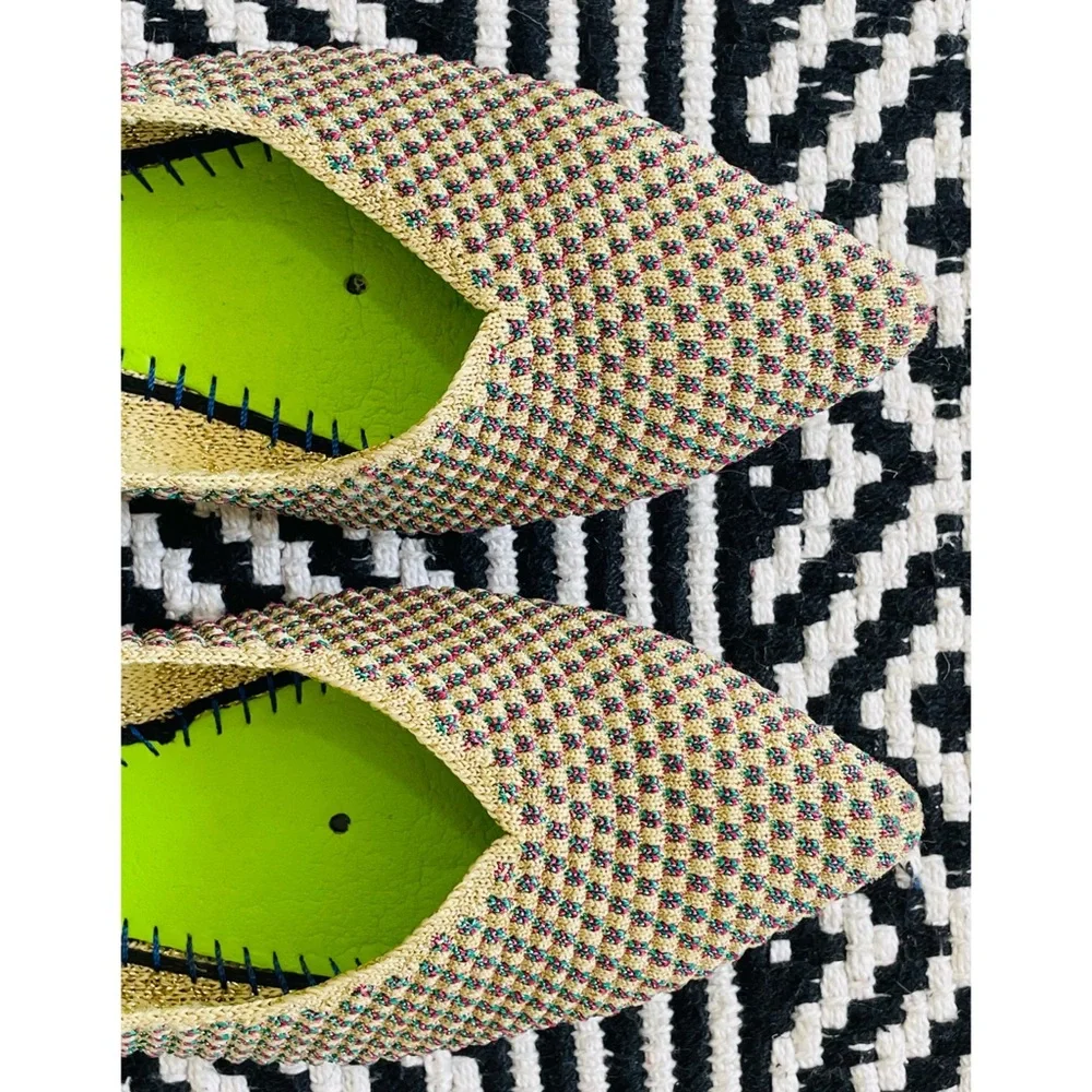 Rothy’s The Point Multi Metallic Flats
